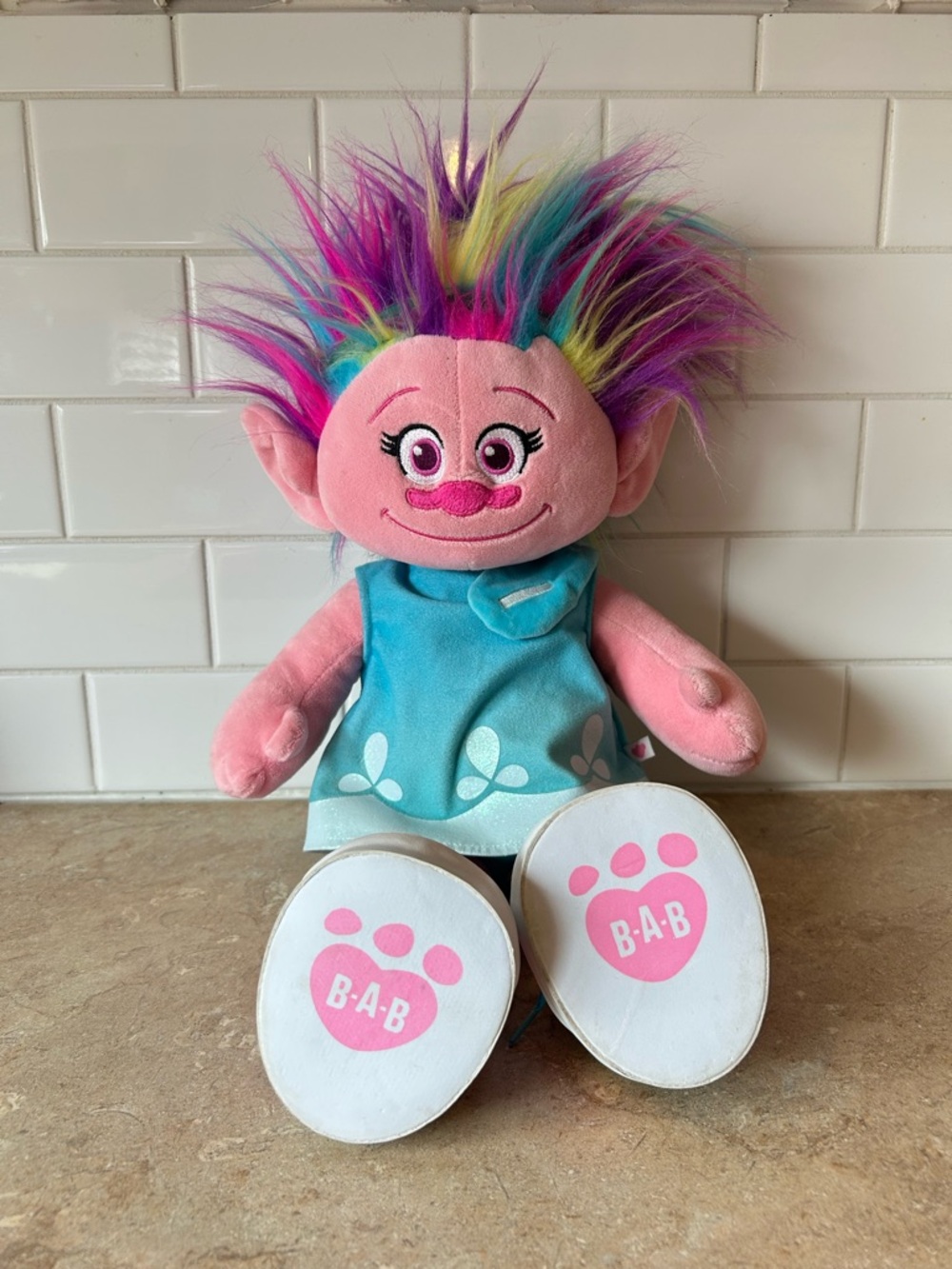 Build a Bear Dreamworks Trolls Princess Poppy Doll 18”